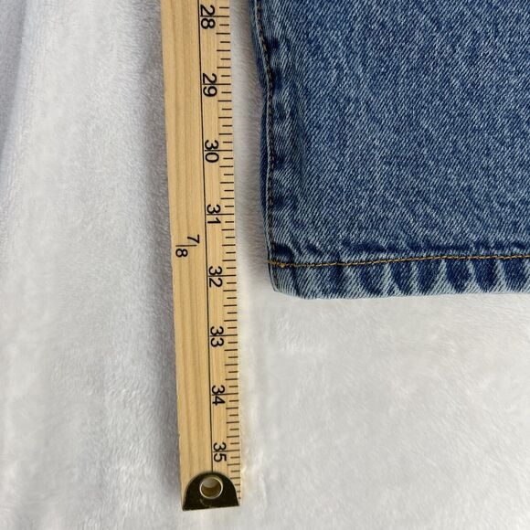 ReVice High Rise Jeans Crossover Waist Wide Leg Women’s Sz 27 Acid Wash Y2k - Picture 8 of 13